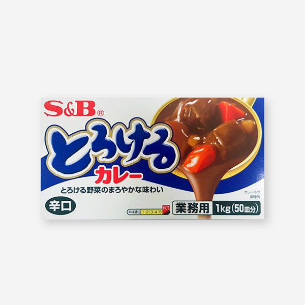 도로케루 카레 매운맛 1kg 일본고형카레